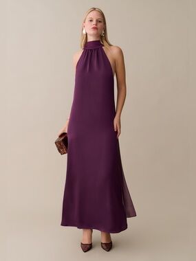 NWT Few Moda Alessia Maxi Dress size XL Grape Purple o.p.t